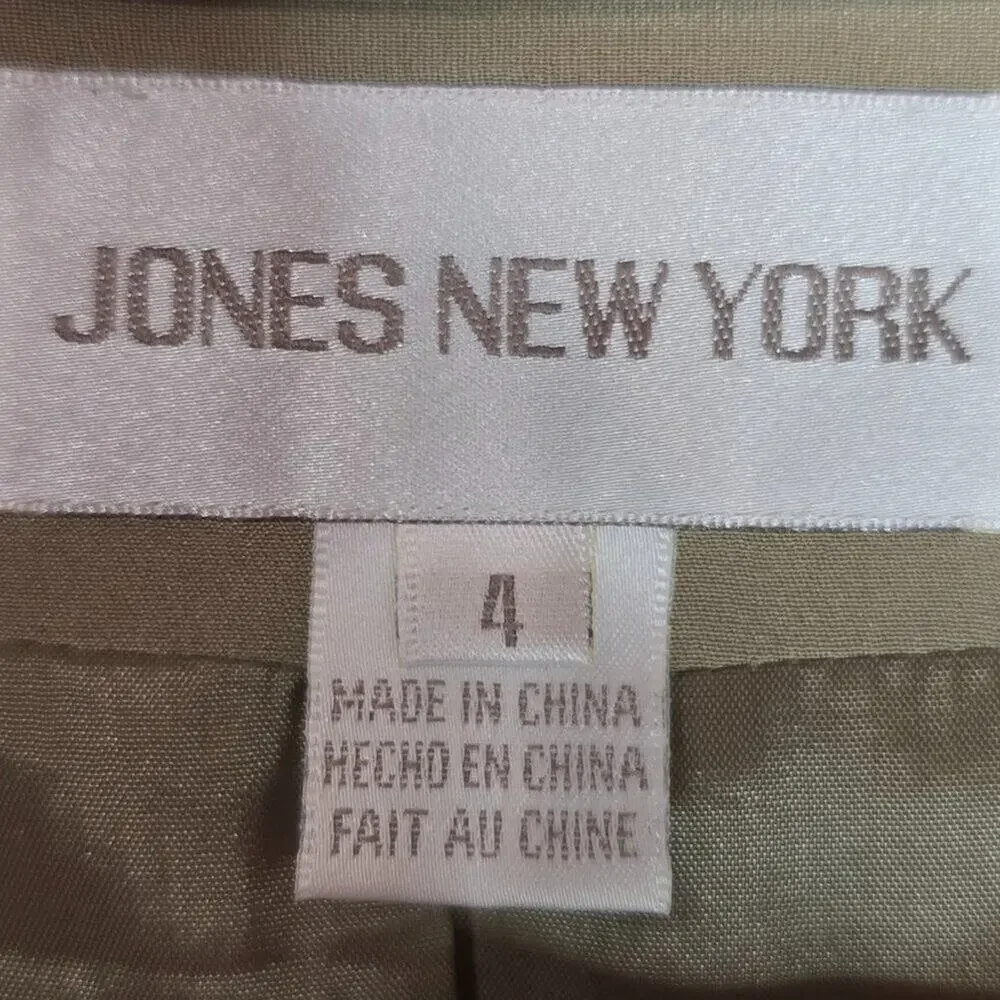 Jones New York Silk Business Blazer Size 4 - Picture 4 of 7